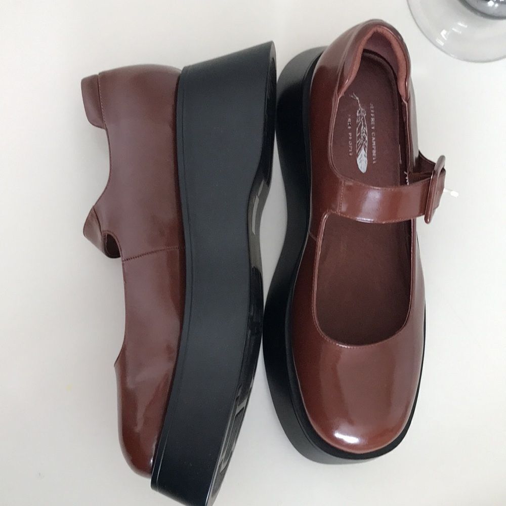 Jeffrey Campbell Ichika Mary Jane Platform Size 10 - Picture 10 of 14